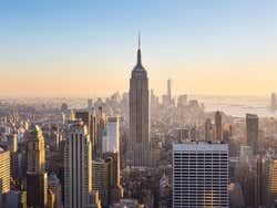 Vista panorámica de Nueva York, donde sobresale el Empire State